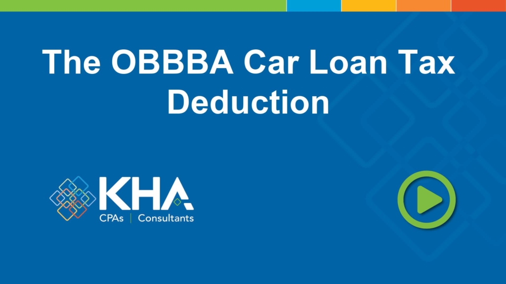The OBBBA Car Loan Tax Deduction